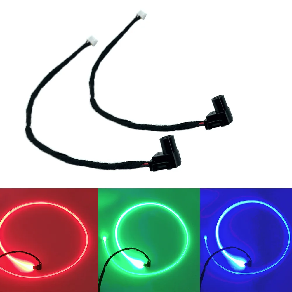 Sorgente luminosa a Led 12V RGB Mini illuminatore multicolore emettitore a LED lampada a fibra ottica a bagliore laterale uso auto spina HX2.54