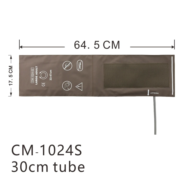 Single Tube Cuff for Blood Pressure Monitor, Precision Replacement Cuff for Upper Arm Digital Sphygmomanometer, for Automatic