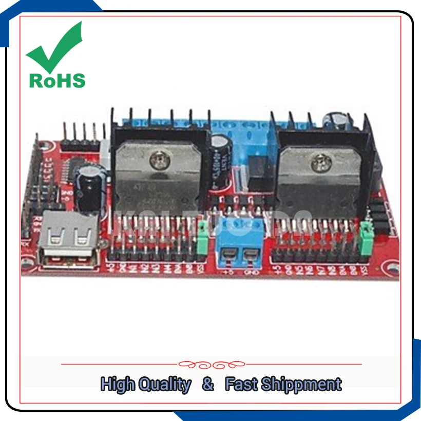 L298N V3 / four 4 DC stepper motor drive module drive power supply integrated WIFI car drive board module