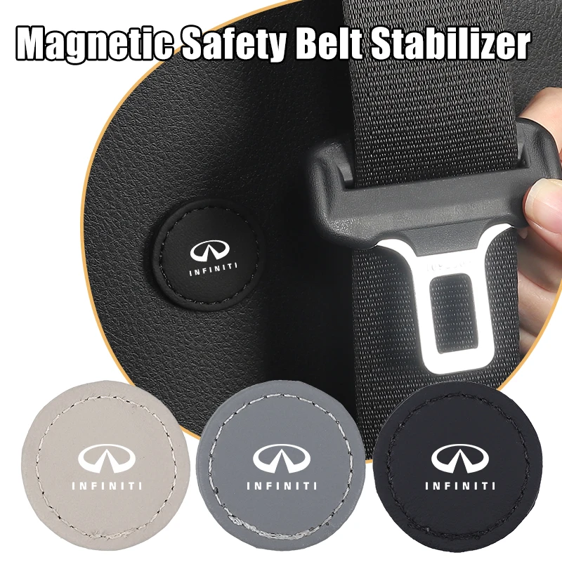Car Seatbelt Stabilizer Belt Shock Absorber Buckle Holder Accessories For Infiniti Q50 FX35 Q30 G37 Q70 QX70 G35 Q60 QX50 QX60