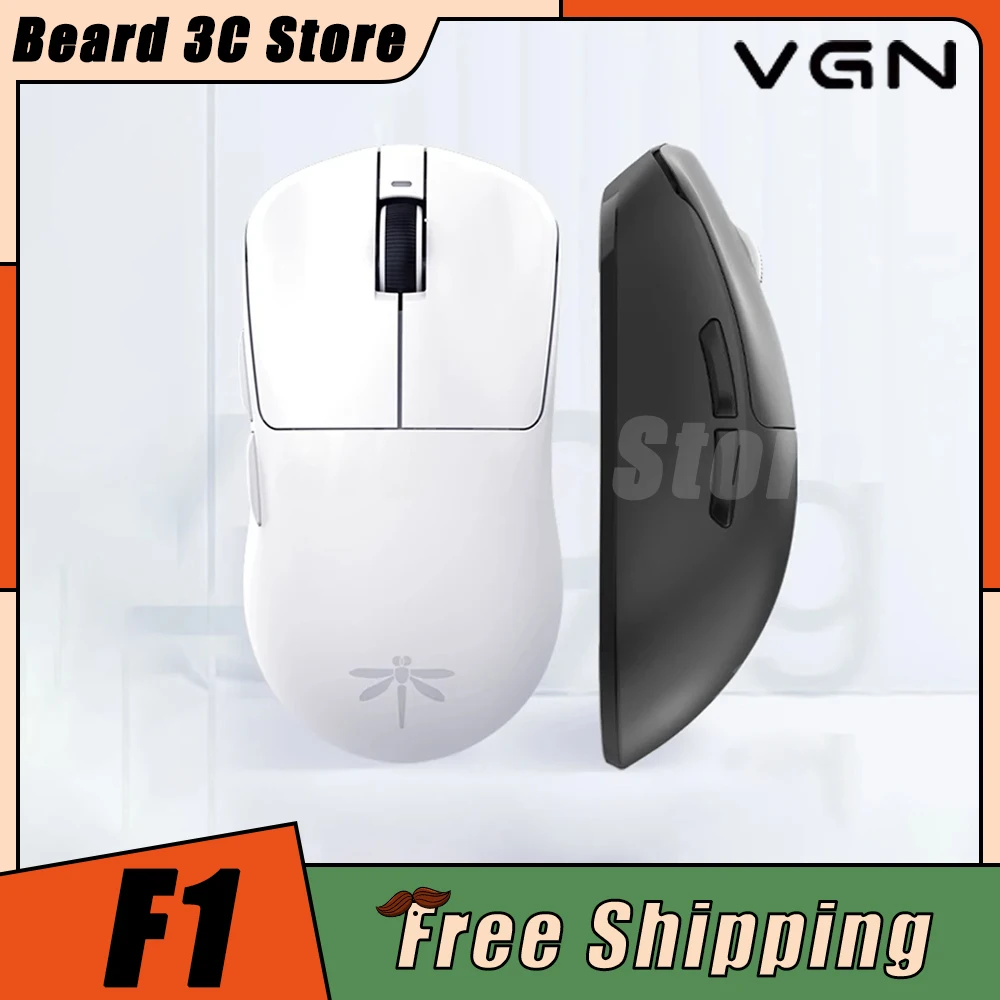 

Беспроводная мышь VGN Dragonfly F1, 2,4G, PAW3395, перезаряжаемая, Type-C, два режима, игровая мышь Fps, фотография, яркость, ПК