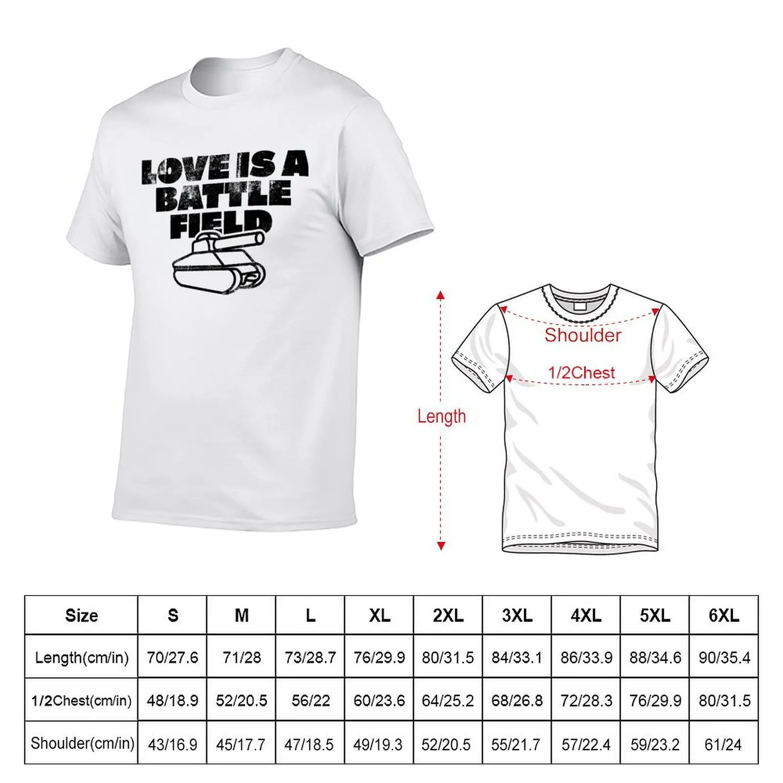 Love is a battlefield T-Shirt animal prinfor boys topping shirts graphic tee men