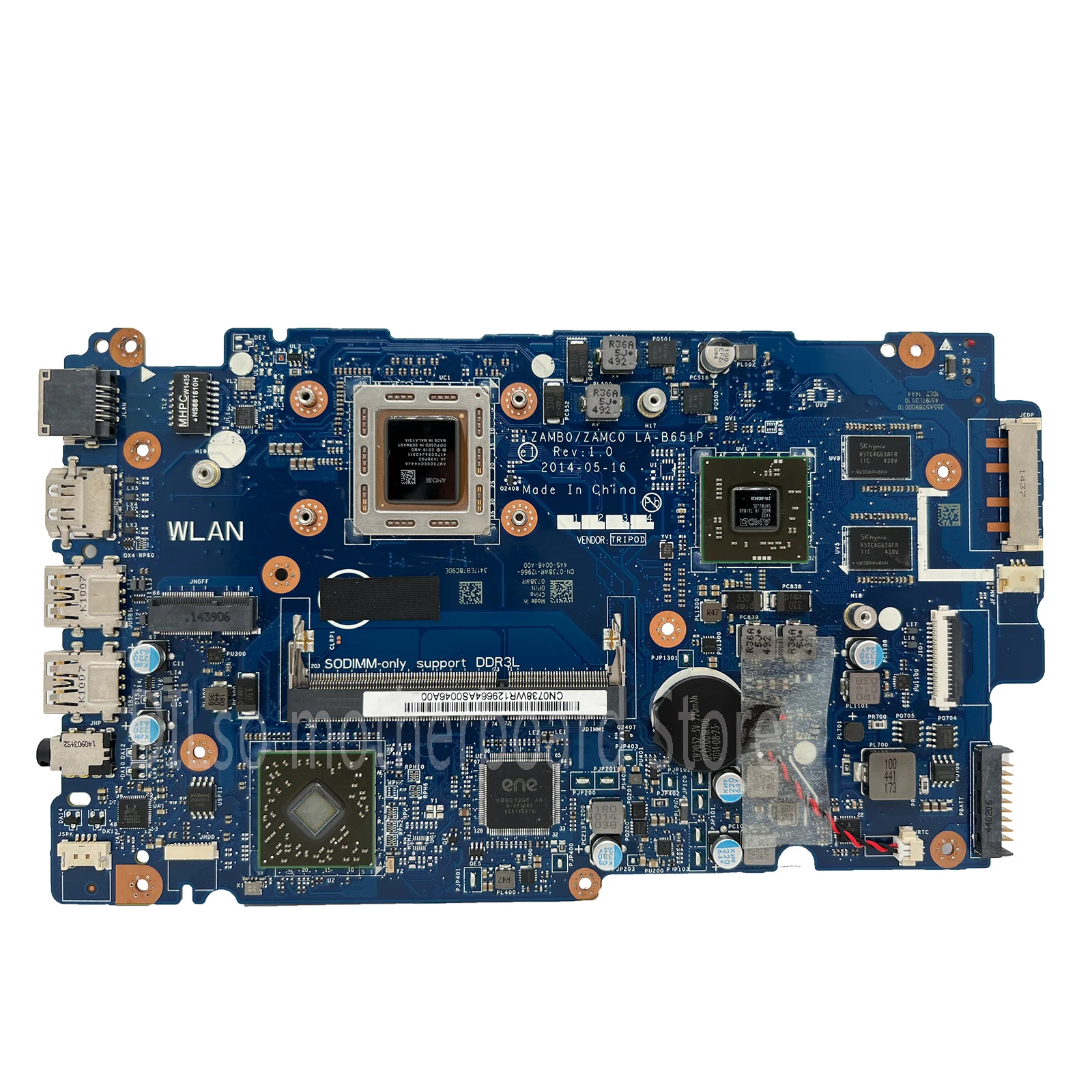 KEFU 5545 Mainboard For DELL Inspiron 5445 LA-B651P Laptop Motherboard A10-7300 GPU R7-V2G Test work 100%