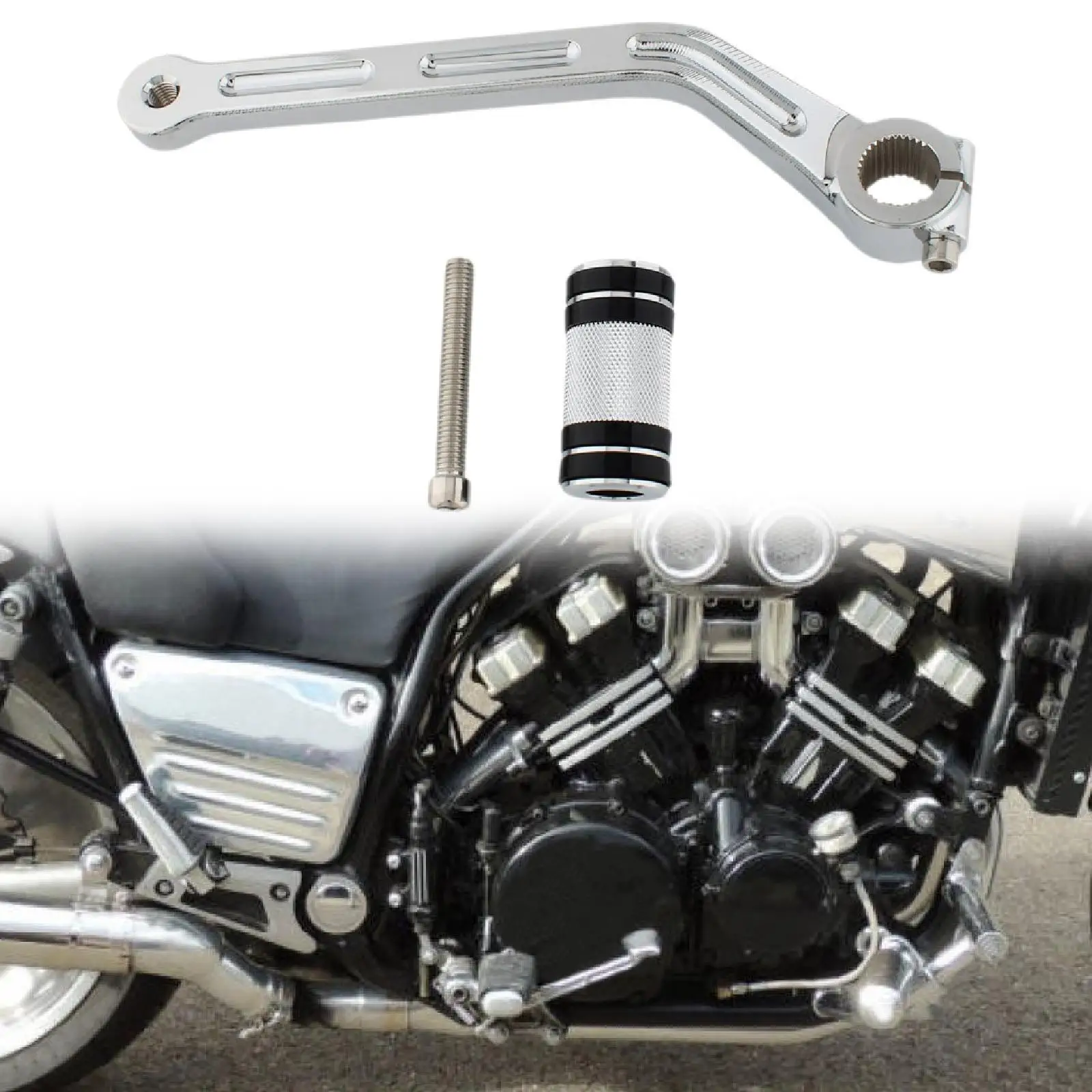 

Strong Aluminum Alloy Motorcycle Gear Shift Rod Shifter Sturdy Lever Pedal Accessory for Yamaha Vmax