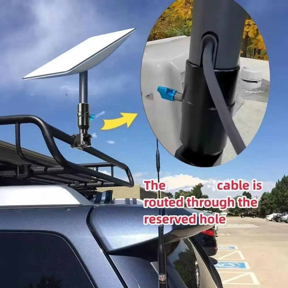 U-Bracket Star-link Pole Mount Load-Bearing 200Lbs Easy to install Satellite TV Dish Mount Metal Star-link Mount Pipe Adapter