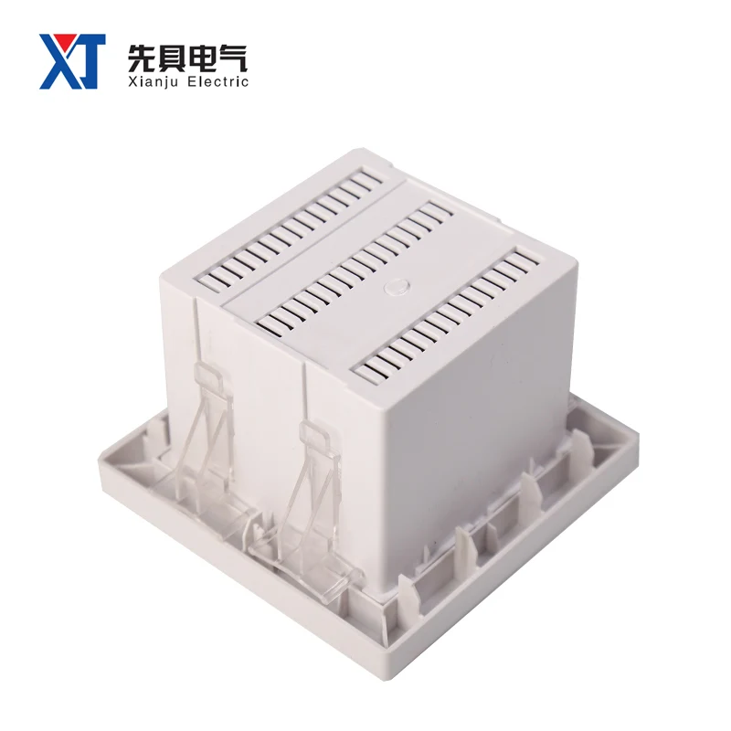 XJS-7 96*96*85 مللي متر 3 المرحلة البلاستيك الضميمة لوحة رقمية متر الضميمة تخصيص شاشة ديجيتال متر الإسكان ABS