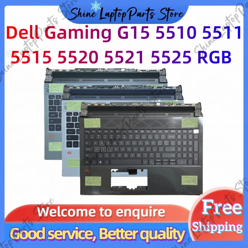 

For Dell Gaming G15 5510 5511 5515 5520 5521 5525 Laptop top Case C Cover Case Palmrest Keyboard 04XJ3D