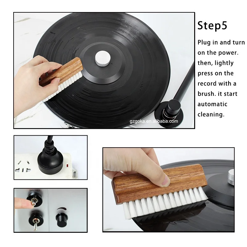 آلة التنظيف الكهربائية الأوتوماتيكية من الفينيل الدوارة مع الكهرباء