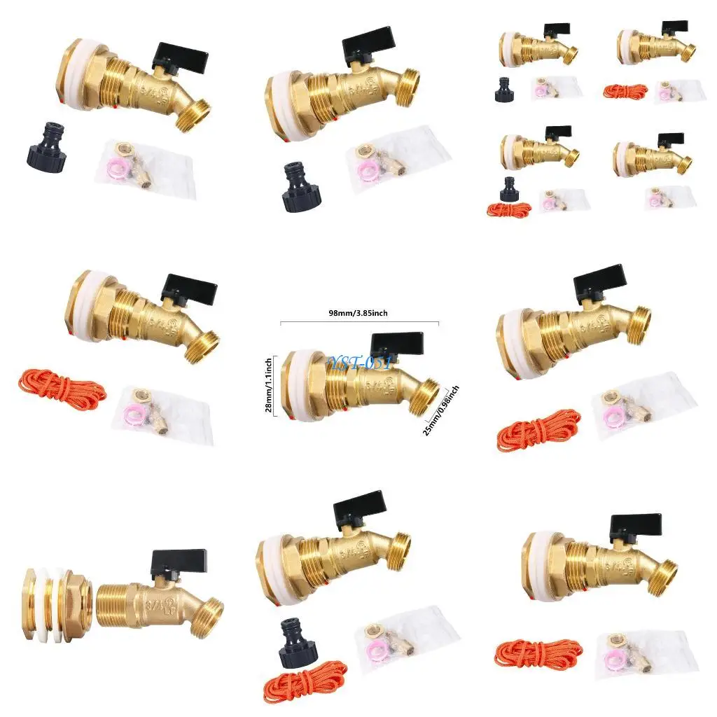 

E15A Stable Brass Spigot with Recessed Gasket 3/4 Thread for Leak Frees Performances