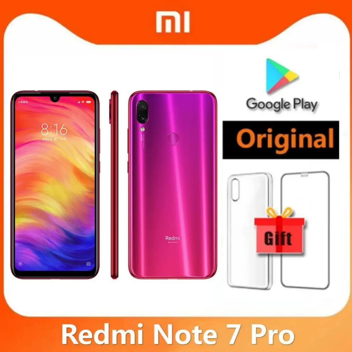 Original Xiaomi Redmi Note 7 PRO Smartphone 6GB 128GB Snapdragon