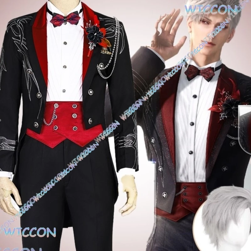 

[MAGCOS]Love And Deepspace Sylus DarkLord Wedding Dress VeilBride Cosplay Costume Forever Moment Event Couple Set Lace Applique