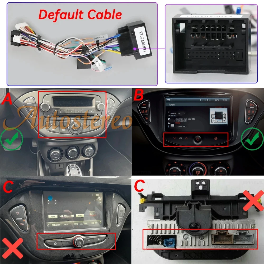 Carplay Android 14 For Opel Corsa E 2014 - 2019 Opel Adam Car GPS Navigation Multimedia Player Head unit Satnav Car Radio Media