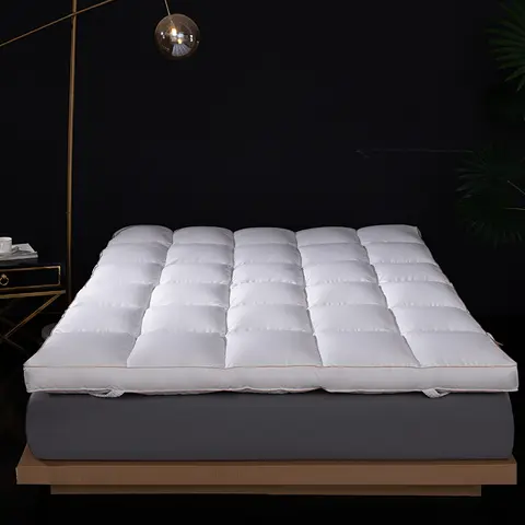 90x190 cm King Size Down Mattress 95% Pure Goose Down 8cm Thick Zero Noise During Sleep