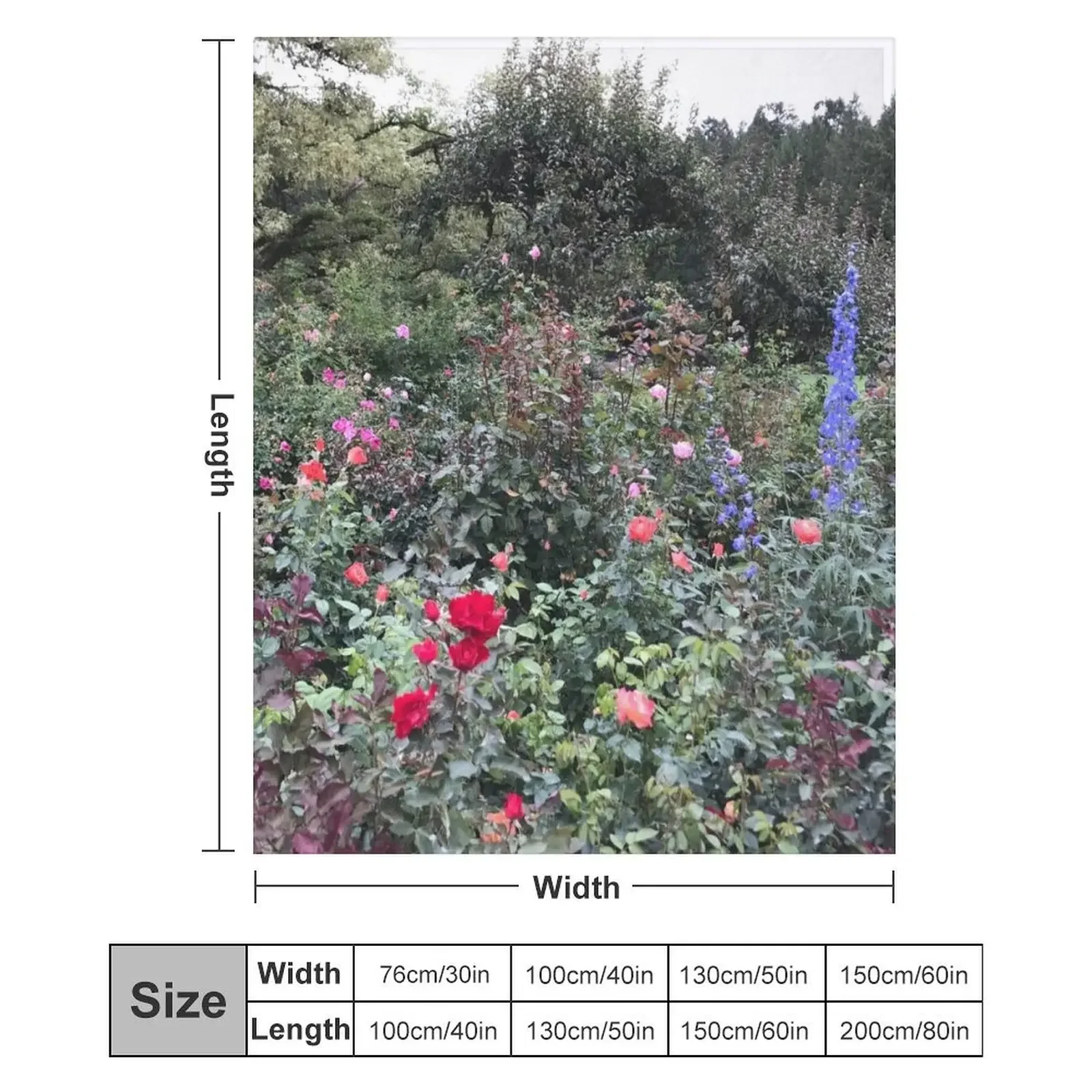 بطانية رمي زهور حديقة بوتشارت، بطانيات شعر فضفاضة، بطانيات هدية مضحكة #6