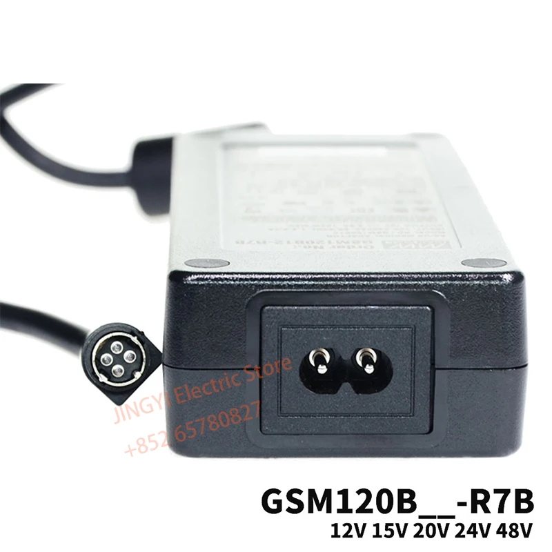 MEAN WELL Power Supply Original 120W AC-DC Reliable Green Medical Adaptor GSM120B12-R7B GSM120B15 GSM120B48-R7B GSM120B24-R7B