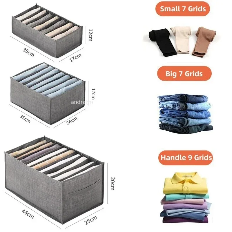 2PCS Underwear & Bra Organizer Storage Box Set Wardrobe Clothes Drawers Separator for Panties Socks Neat Storage Solution