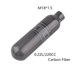 ALSAFE 300BAR/4500PSI 0.22L Carbon Fiber Cilindro M18*1.5 Scuba CO2 Soda Water Air Tank Diving Aquarium Gas Cylinder Matte