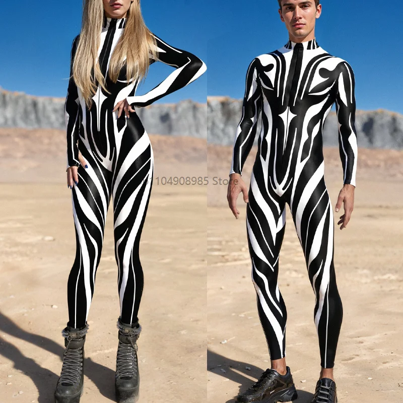 

Women BuzzSaw Costume Sexy Jumpsuit Elegant Sporty Party Bodysuits Art Festival Catsuit Performance Show Zentai Suit 2025