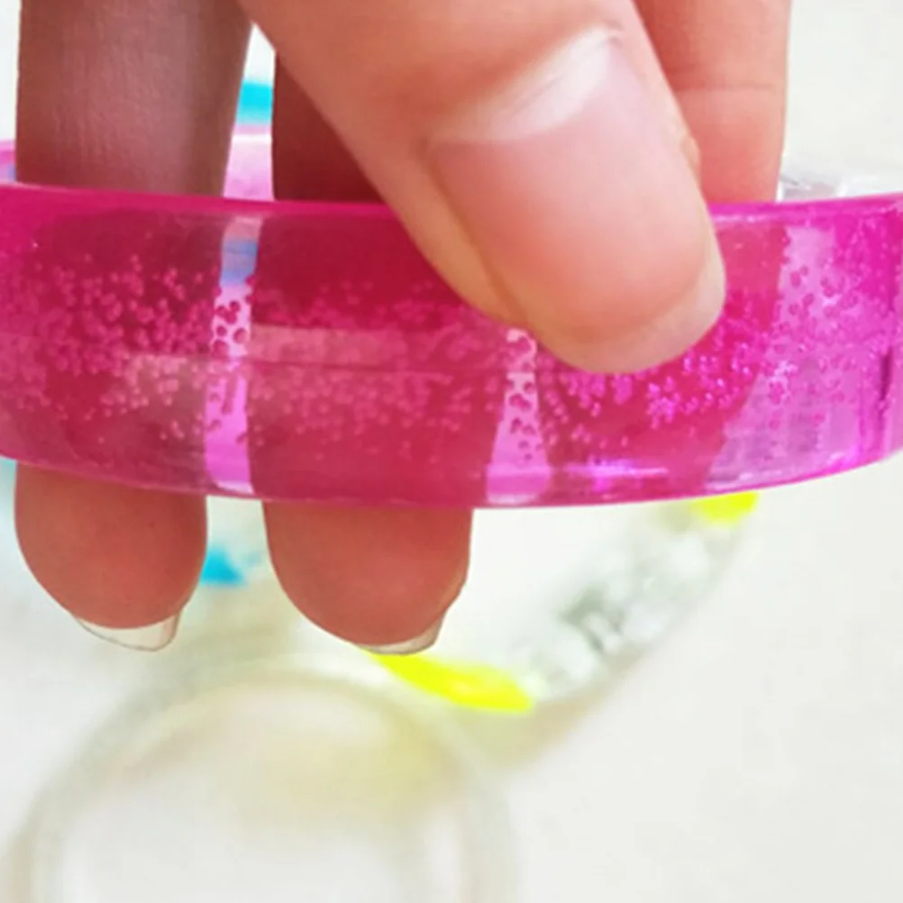 

5pcs Led Luminous Bracelets Flashing Glow Wristbands For Concert Party Running Safety Gear Adults Kids Unisex Random Color