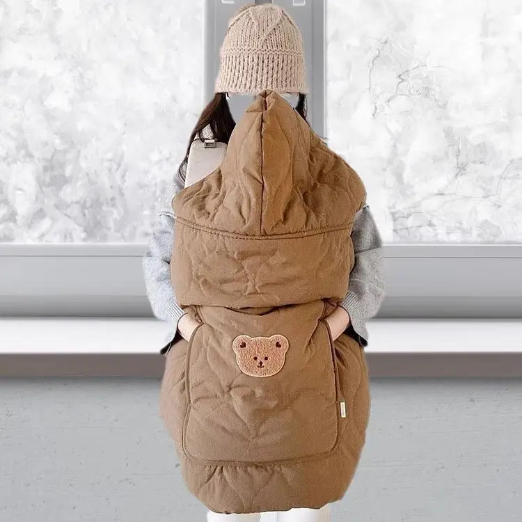 INS Hooded Blanket for Baby Stroller Newborn Swaddle Wrap Warm Baby Carrier Sling Cover Infant Cloak Cape Sleeping Quilt 78*80cm