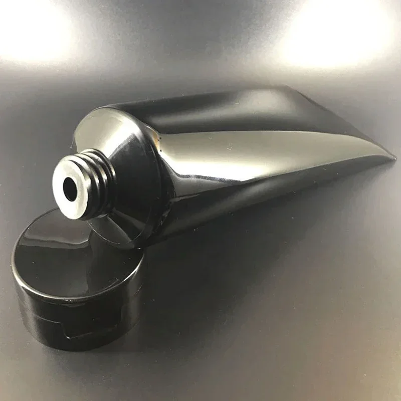 

200 мл 200 г черный пластиковый косметический мягкий тюбик пустой сжимаемый флакон крем для ухода за кожей лосьон гель для душа многоразовый контейнер