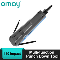 Punch Down Tool, 110 Type Multi-function Network Cable with Two Blades Telephone Impact Terminal Insertion Tools