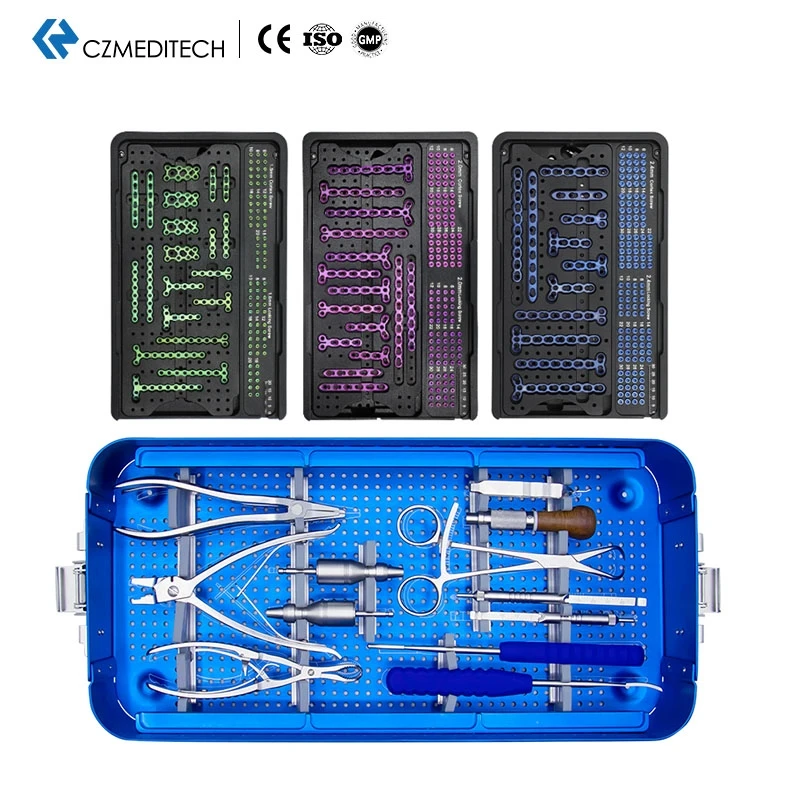 OEM Accepted  Orthop Trauma Use Instrument Box Small Fragment Mini Locking Plate Instrument Set