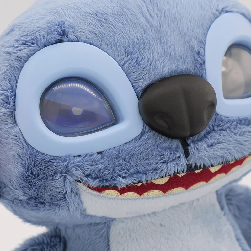 디즈니 릴로와 스티치 영화 봉제 인형 스티치 30cm 인형 다양한 표정 전자 인터랙티브 봉제 인형 50개 이상의 소리와 문구 및 LCD 눈 포함