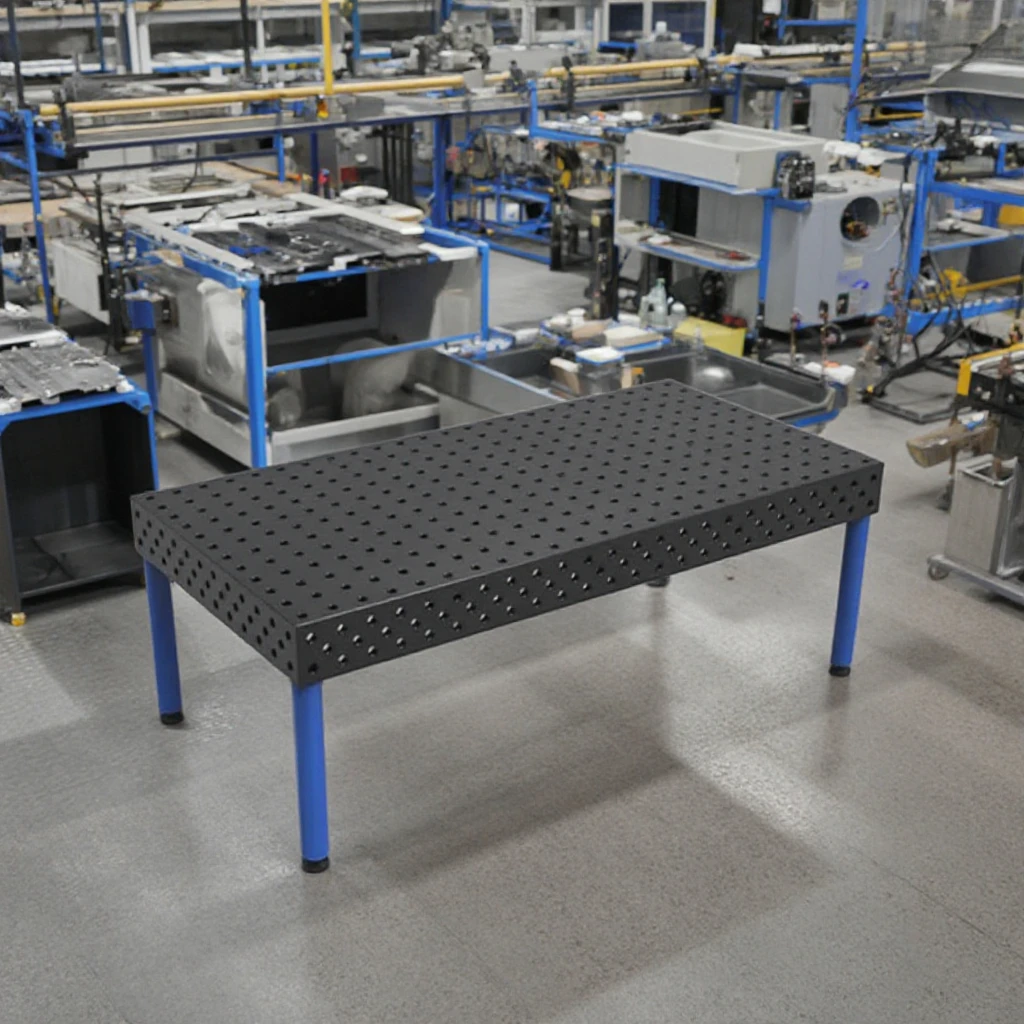 Customizable High Precision 1000*1500*200mm Welding Table D16 D28 3D New Condition High Quality Steel Bearing