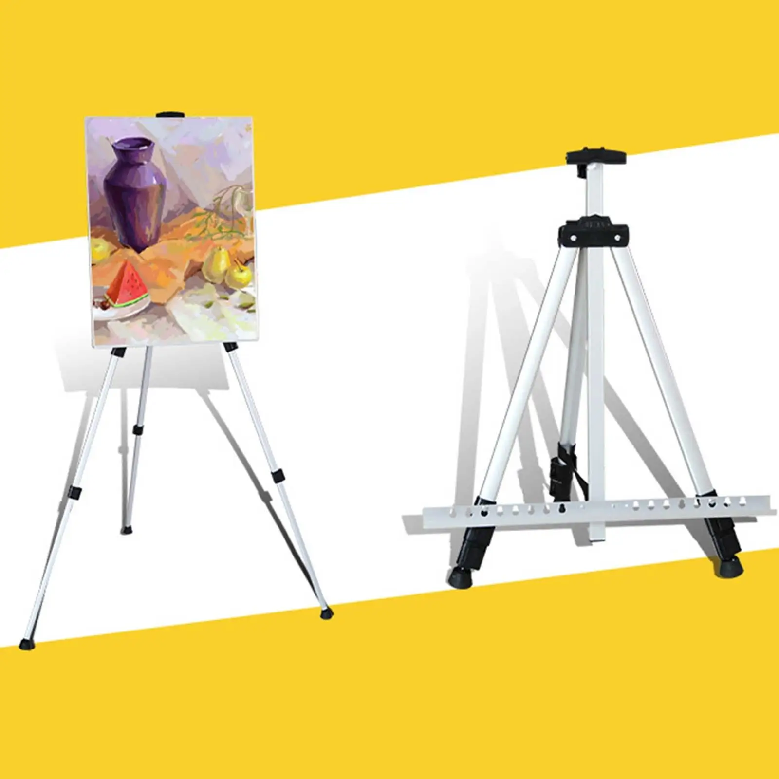 Folding Easel Tripod Stand Practical Folding Tripod Stand for Canvases Event Signs Photo Art Drawing Easels Art Boards