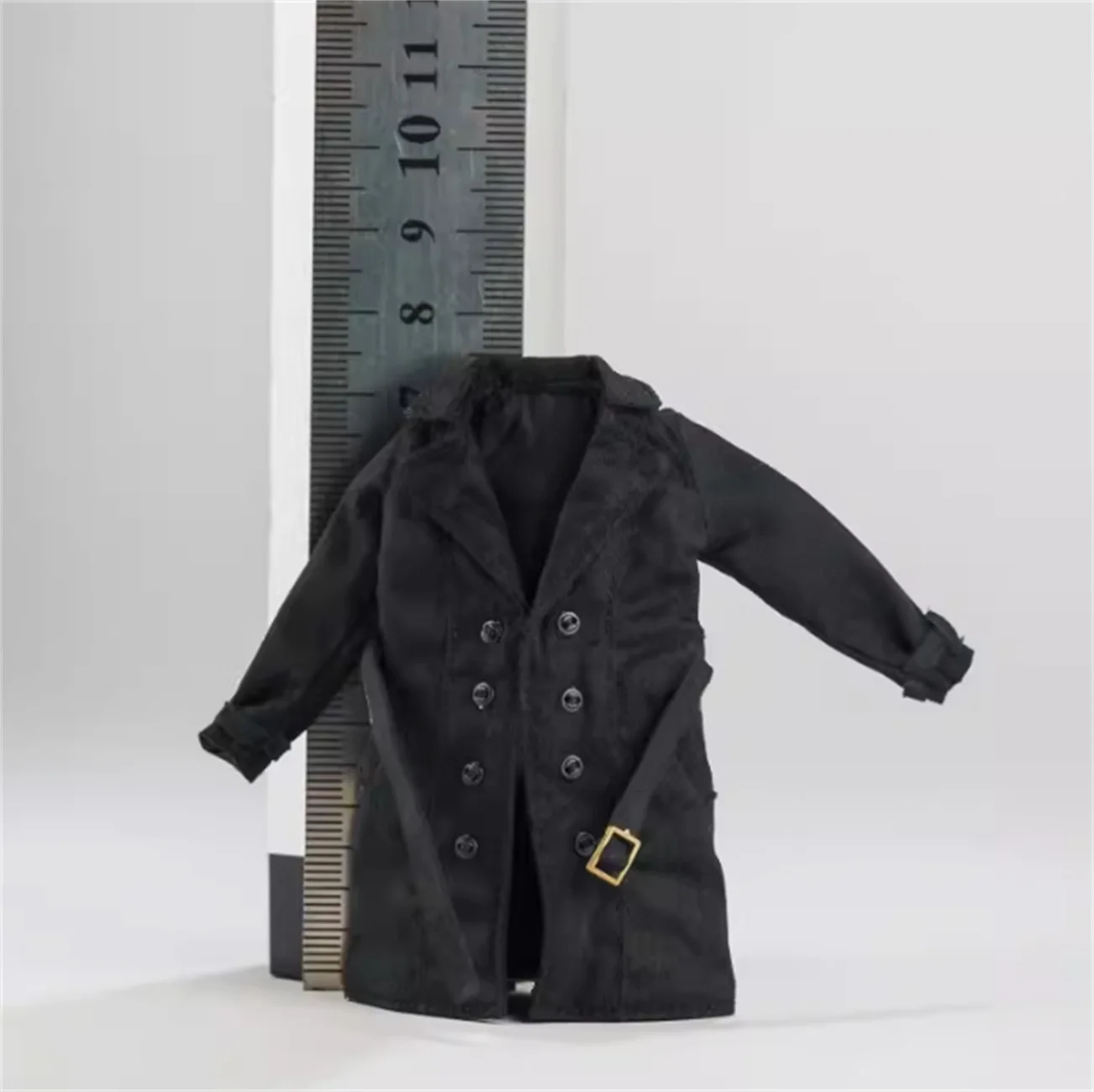 معطف طويل خندق مصدات الرياح بمقياس 1/12 بدلة أنيمي ملابس نسائية ألعاب عصرية لشخصية جندي ذكر 6 بوصة