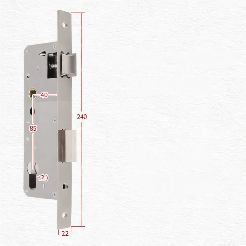 Internal Door Lock Case For Thermal Break Aluminum Doors Replacement Part For Sliding Door Security Locking Mechanism Hardware
