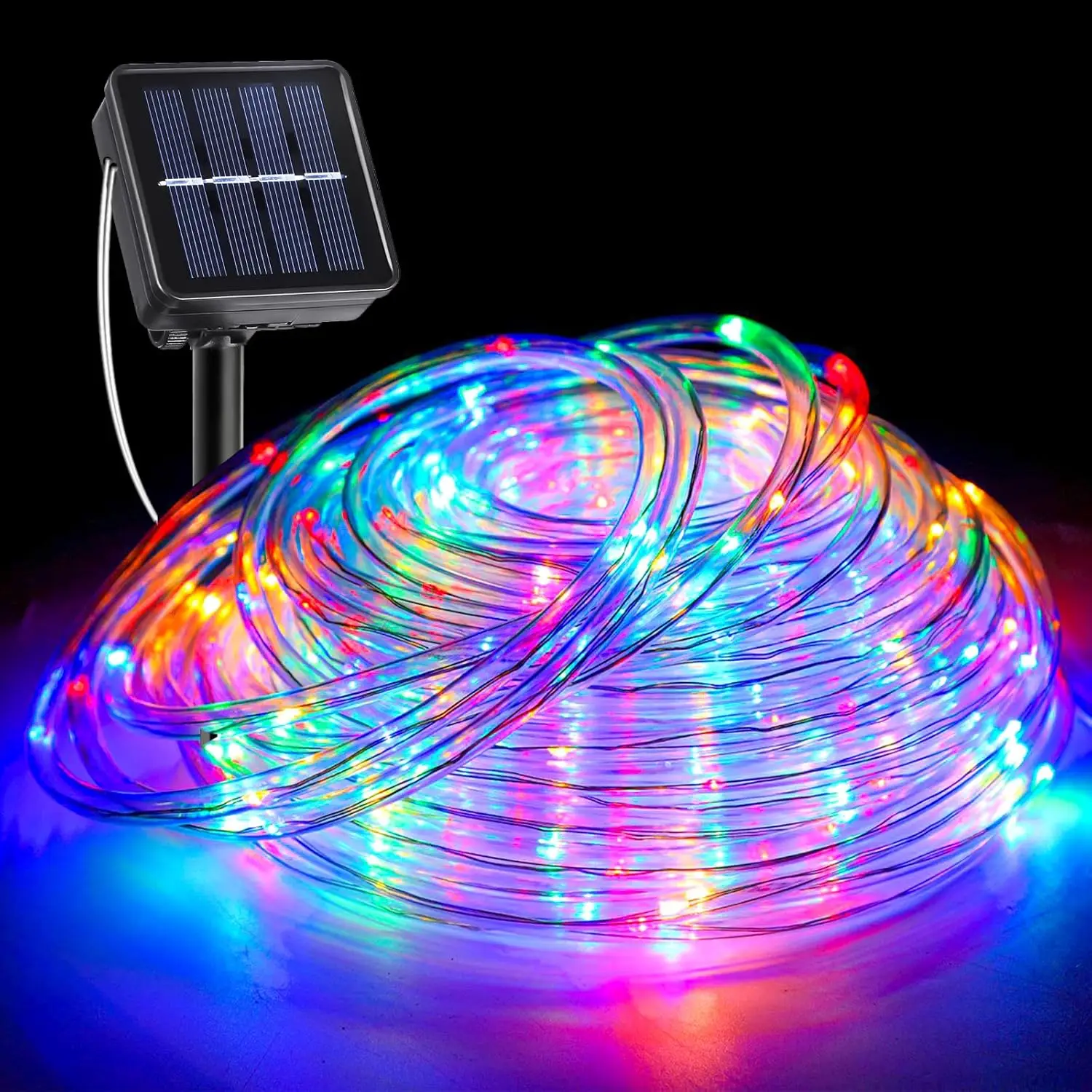 

7M/12Mm Outdoor Solar Tube Rope Led Light Garden Christmas Decoration Fairy String Light Outdoor Yard Wedding Party Led Lamp