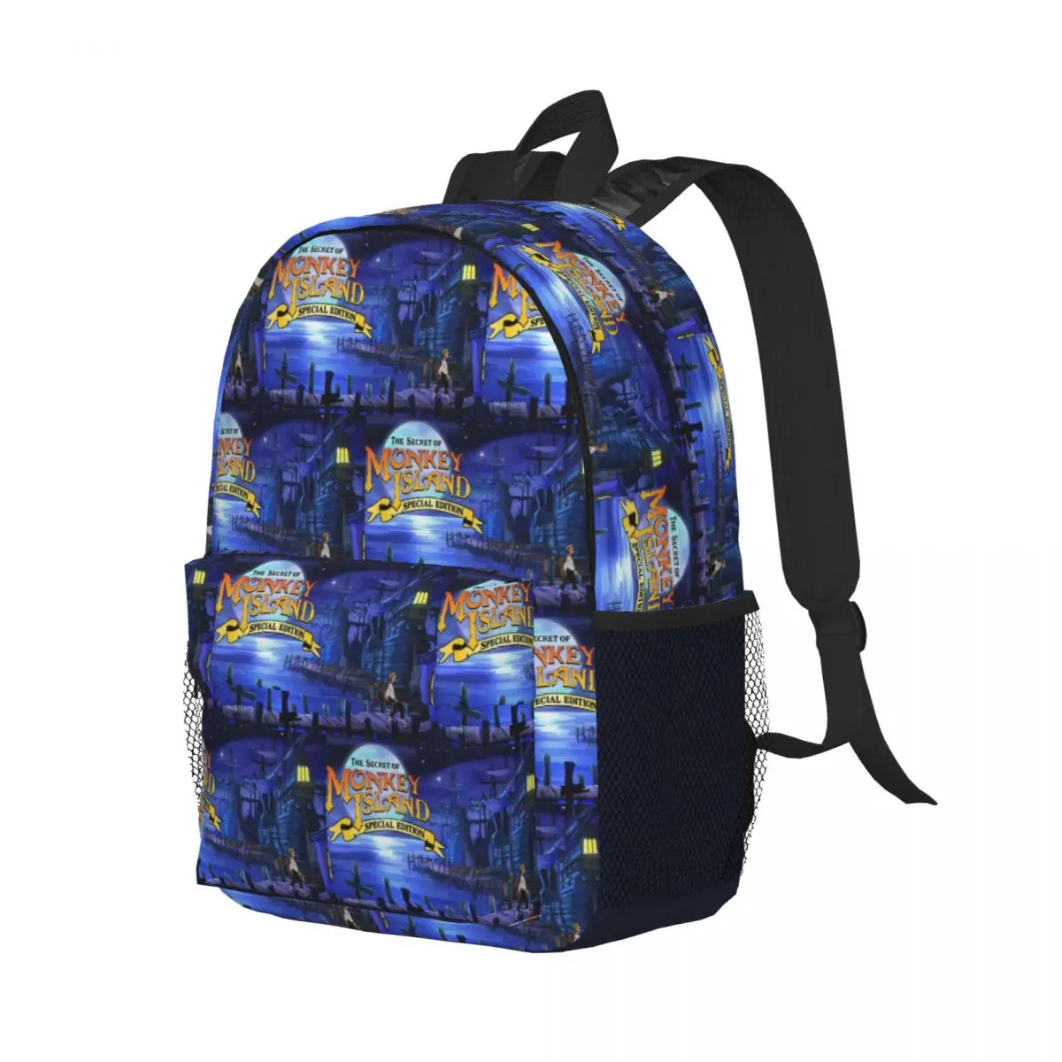 Monkey Island Backpack Student Boys Girls BookBag Men Women School Bag Laptop Shoulder Bags