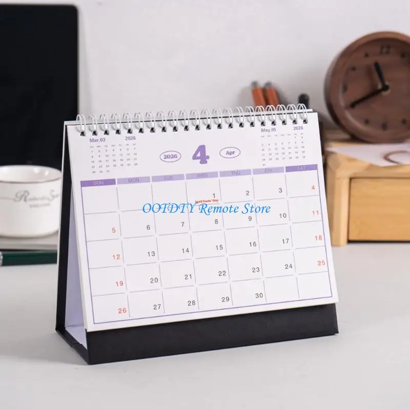

2026 Desktop Monthly Calendar 12 Month runs From January to December for Home