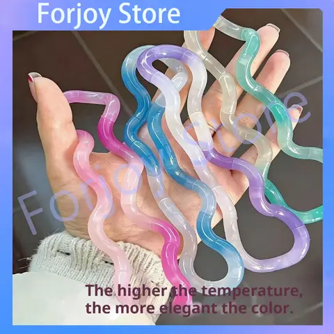 Deformable Rope Tangle Toy 18 Segments Gradient Jelly Twisted Rope Stress Relief Decompression Toy For Adult Anxiety Relief