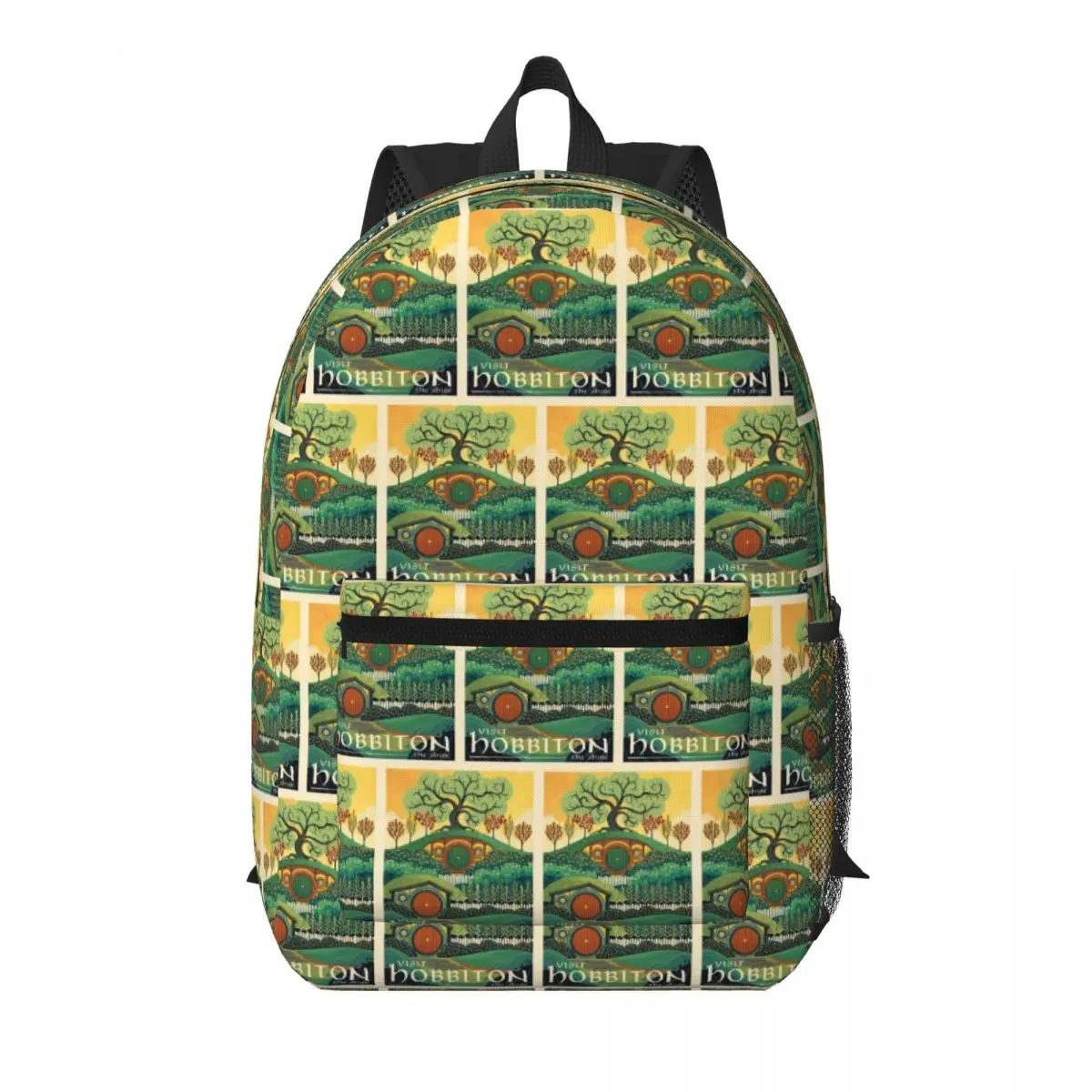 Visit The Shine Poster-1 Student Backpack School Bag Hiking Travel Daypack for Boys Girls Bookbag Shoulder Bags