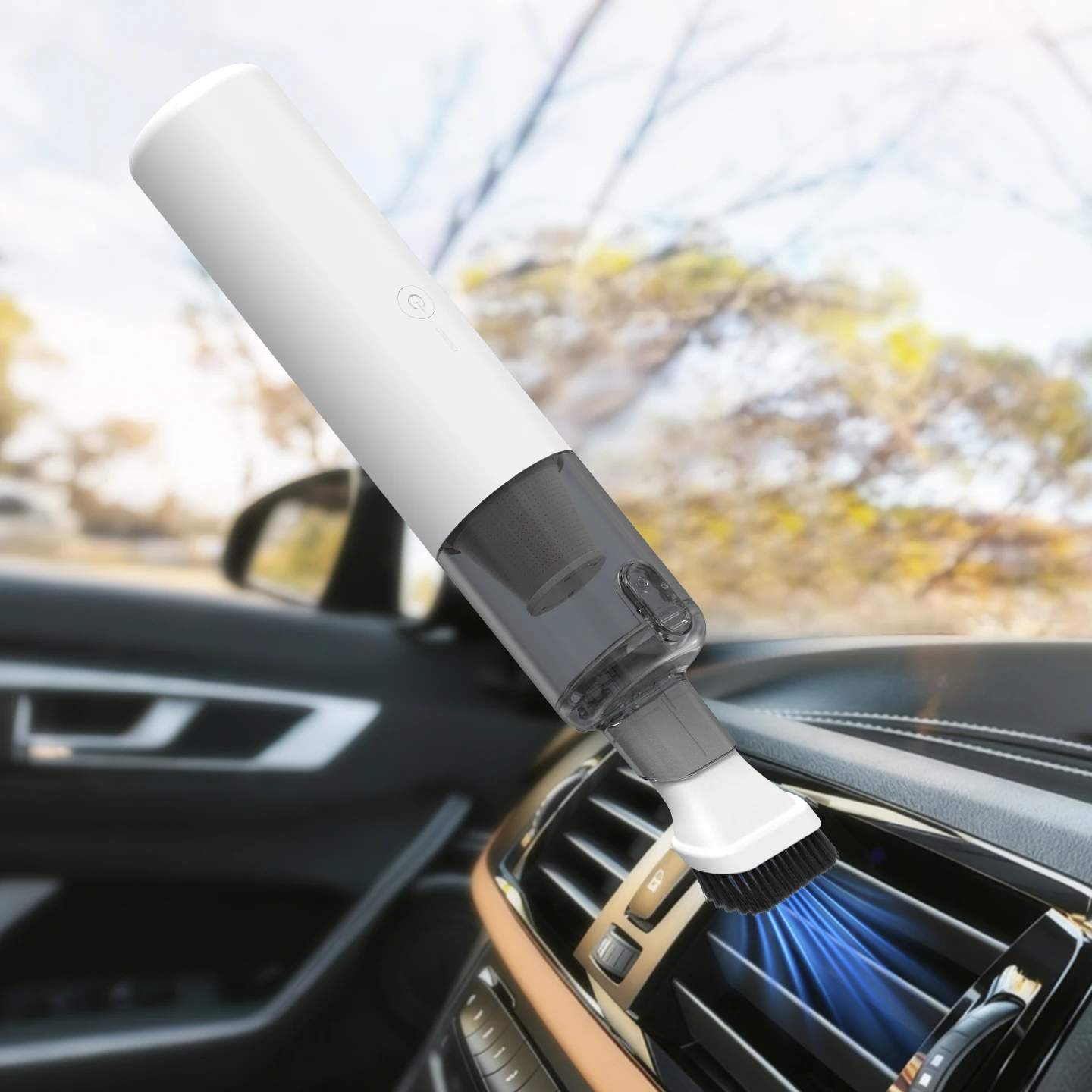 Lightweight Cordless Handheld Car Vacuum, Motor 20000Pa Multi-Functional Vacuum Cleaner, USB Powered Bagless Dual HEPA Filter