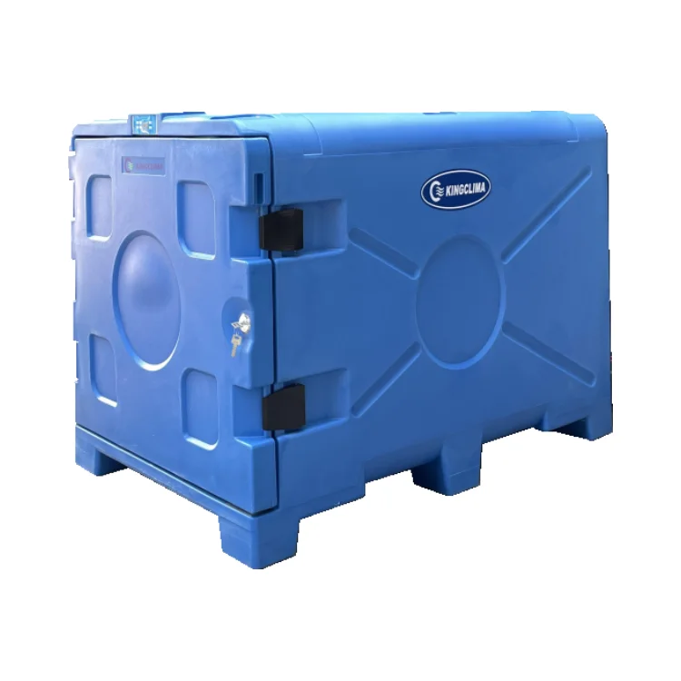 Blue Rotomoulded Box Refrigeration Unit FB058 Movable Refrigerated Box Can Provide Coolingto Food During Transportation