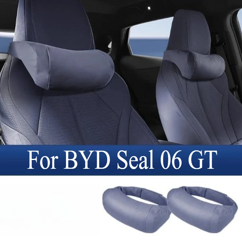 Turned Neck Headrest & Waist Pillow for BYD Seal 06 GT - Memory Cotton Seat Waist Accessory & Automobile Body Kit