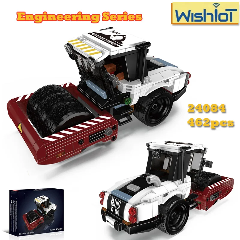

24084 Engineering Series Road Roller MOC Building Blocks 462pcs Boys Assembly Education Car Model Small Bricks Toys DIY Gifts