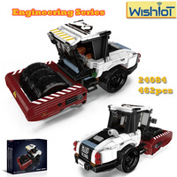24084 Engineering Series Road Roller MOC Building Blocks 462pcs Boys Assembly Education Car Model Small Bricks Toys DIY Gifts