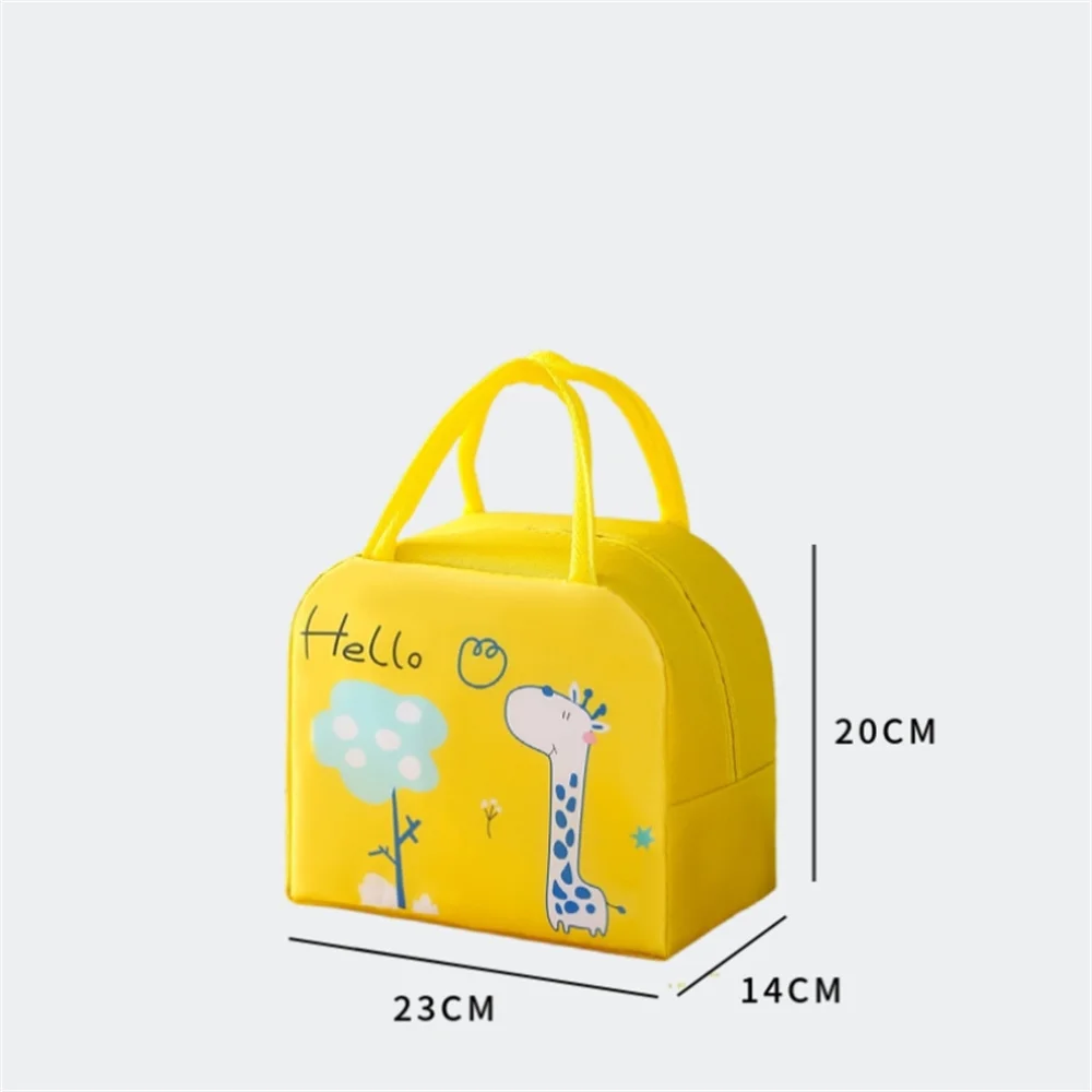 Cartoon Lunch Bag Portable Insulated Thermal Heat Cute Children Bento Bag Picnic Tote Kid School Lunch Box Bags Cooler Pouch