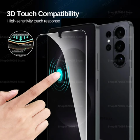 Защитное стекло 8-в-1 для Samsung S26 Ultra с защитой от отпечатков пальцев, защита экрана и объектива для Samsung Galaxy S26 Ultra S26+ S26, закаленное стекло