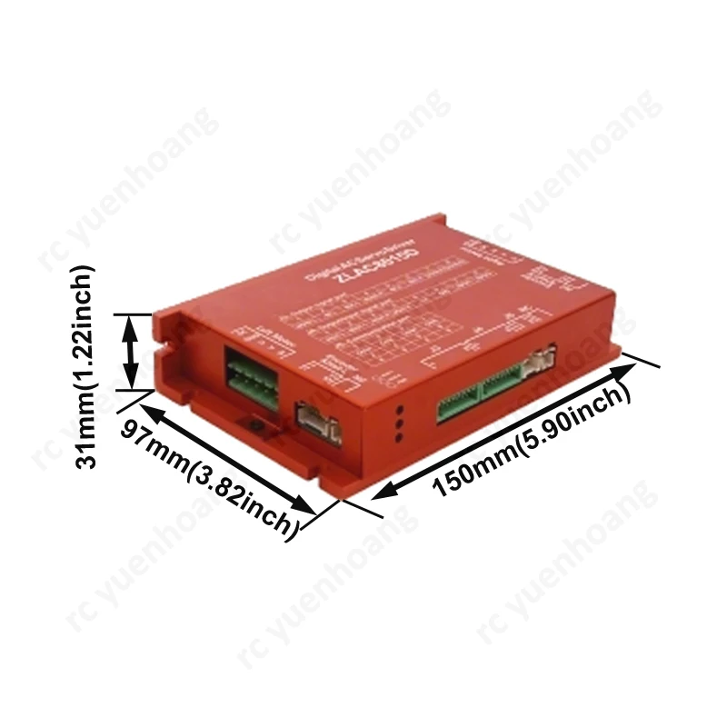 1 Uds ZLAC8015D controlador de servomotor de cubo de rueda doble ​   Compatible con protocolo CANopen/RS485, accesorios DIY para RC AGV/Robot