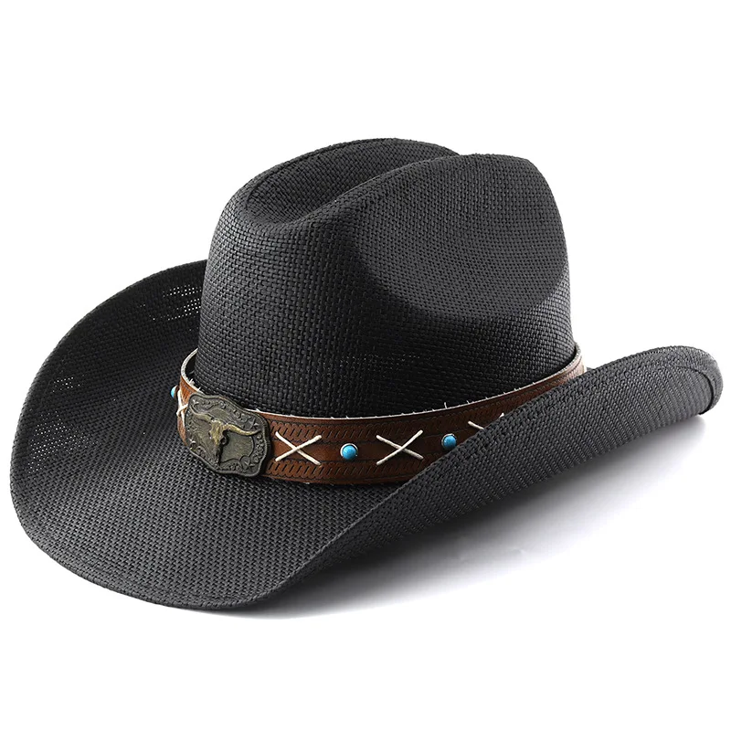 Vintage Style Fedora Hat for Men Women with Leather Band Wide Brim Panama Cap Retro Jazz Hat Sun Protection