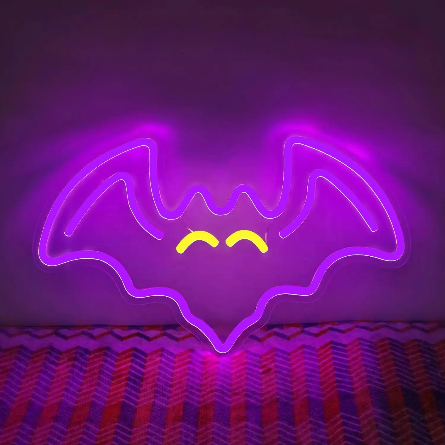 

Neon Sign for Wall Decor Bat Halloween Decor, Dimmable Animal Neon Light for Bedroom Wall Art Halloween Creative Gift Party