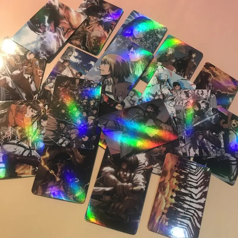 Anime Attack on Titan Levi Ackerman Eren Jaeger Hange Zoe Cosplay Accessories Instant Camera Postcard Laser Card Halloween Xmas