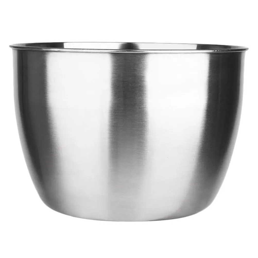 

Stainless Steel Egg Stirring Basin Multi Purpose Cream Mixing Bowl Kitchen Tool Food Grade Safe Hygienic Deep Thick Design