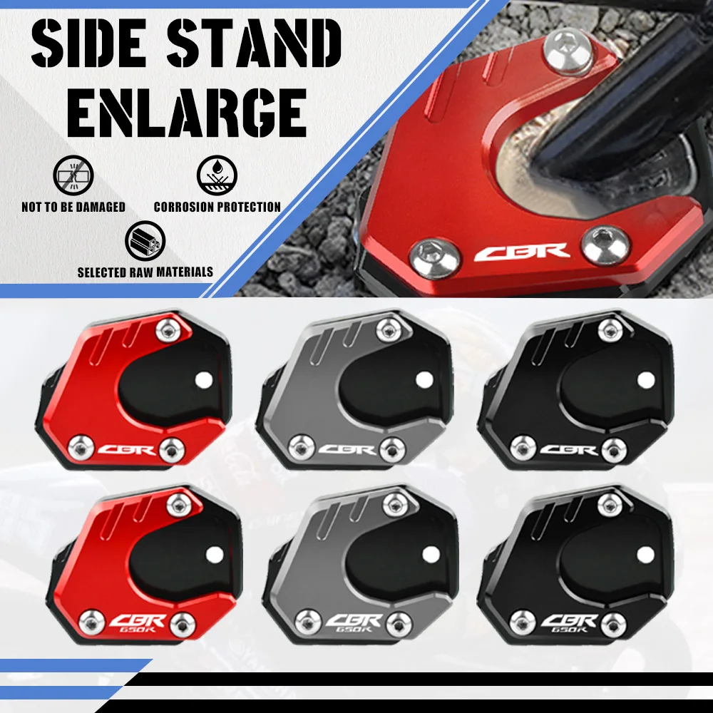 

2023 2022 Motorcycle Side Stand Enlarge Plate Kickstand Extension FOR HONDA CBR650R CBR500R CBR600RR CBR250R CBR250F CBR300R
